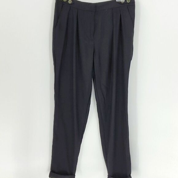 Kimchi Blue black pants, size 2. Very cute, pleats in front. With pockets. Cuffs - Picture 1 of 10